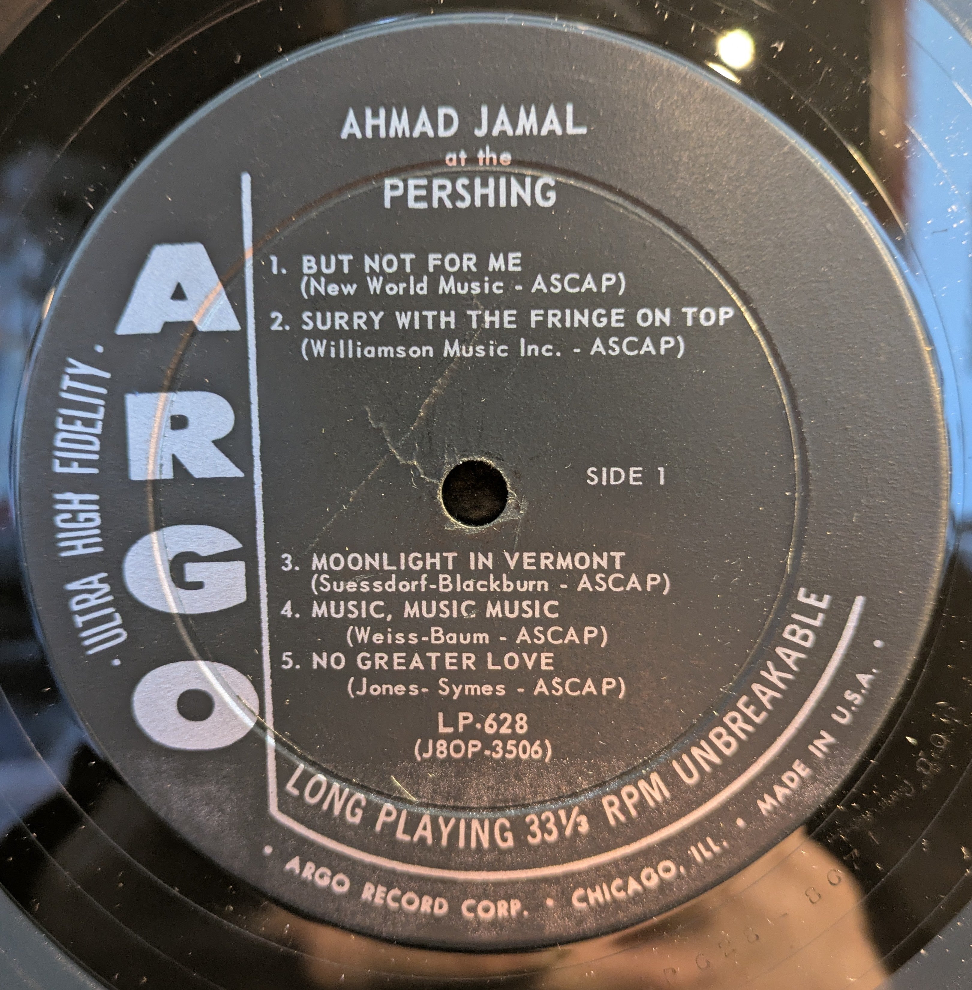 Ahmad Jamal Trio - Ahmad Jamal Trio At The Pershing (But Not For Me) (VINYL) | Very Good (VG) Very Good Plus (VG+)