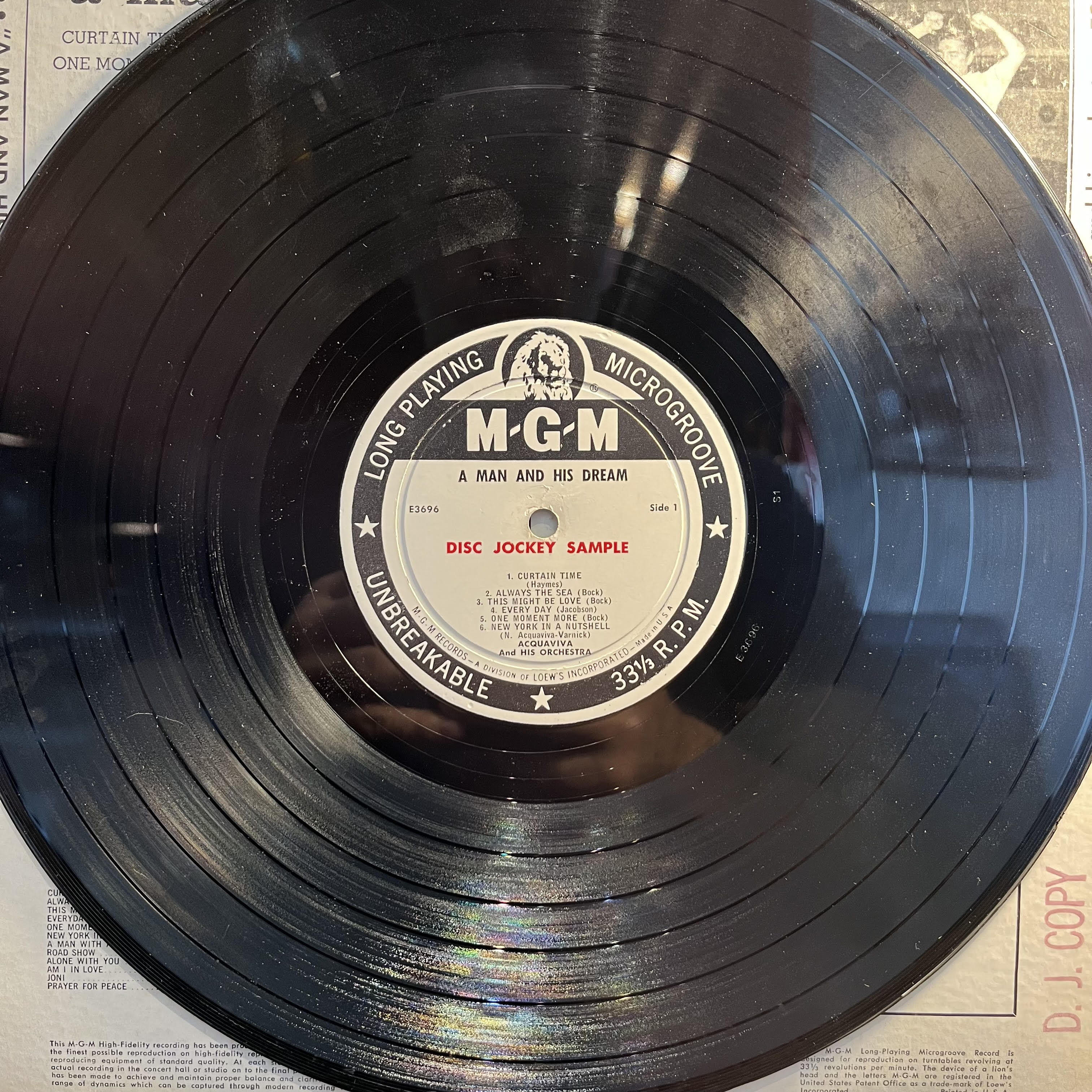 A Man And His Dream *PROMO* | Very Good (VG) Very Good (VG)