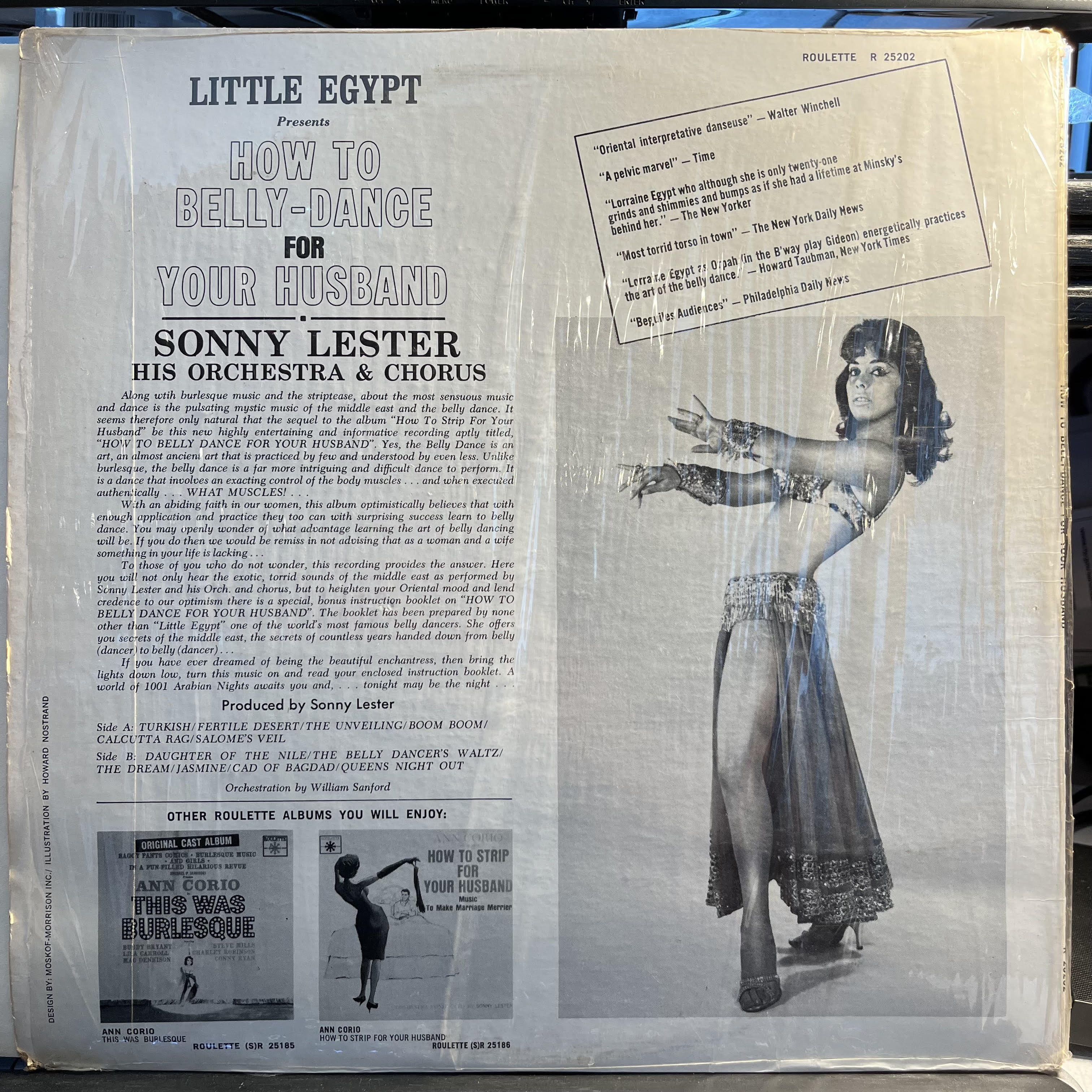 Sonny Lester & His Orchestra - Little Egypt Presents How To Belly-Dance For Your Husband | Very Good (VG) Excellent (EX)