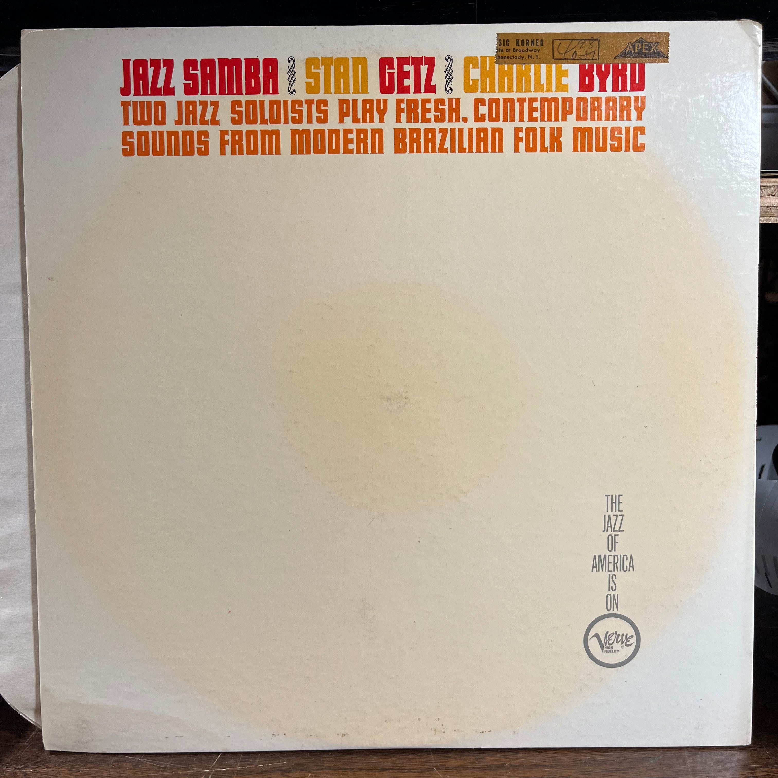 Stan Getz - Jazz Samba (VINYL) | Very Good (VG) Excellent (EX)