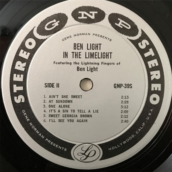 Ben Light - In The Limelight | Very Good (VG) Excellent (EX)