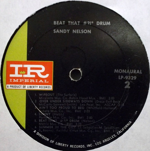 Sandy Nelson - Beat That #?!* Drum | Very Good (VG) Good Plus (G+)