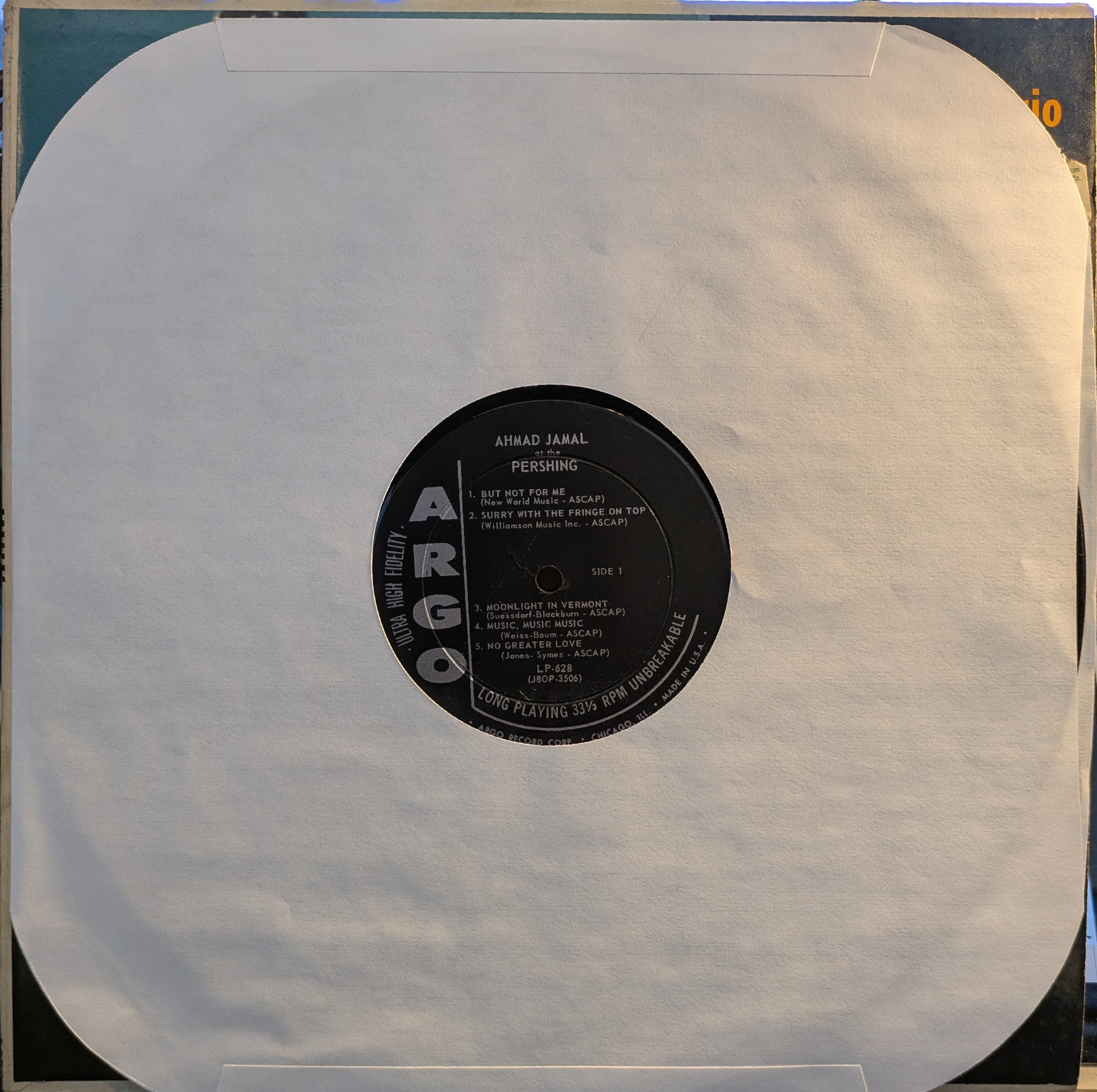 Ahmad Jamal Trio - Ahmad Jamal Trio At The Pershing (But Not For Me) (VINYL) | Very Good (VG) Very Good Plus (VG+)