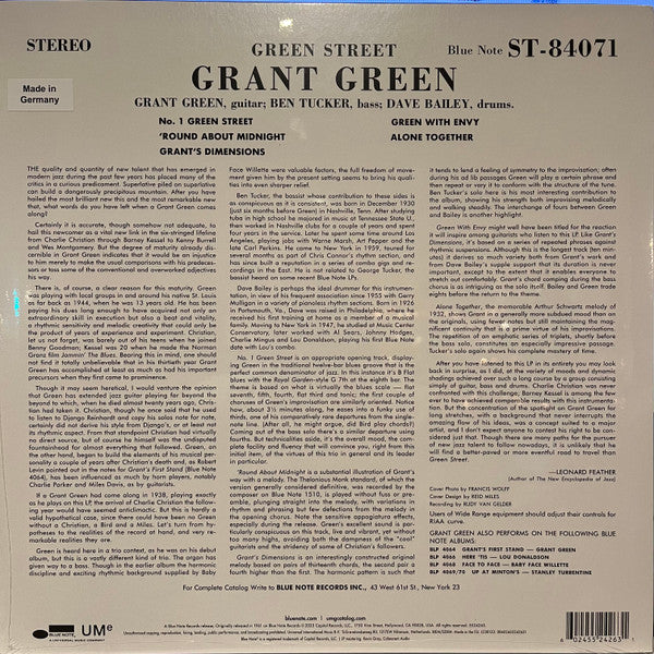 Grant Green - Green Street (VINYL) | Mint (M) Mint (M)