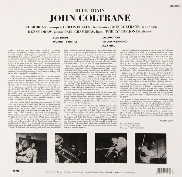 John Coltrane - Blue Train (180G VINYL) | Mint (M) Mint (M)