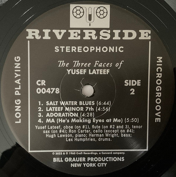 Yusef Lateef The Three Faces of Yusef Lateef LP Mint (M) Mint (M)