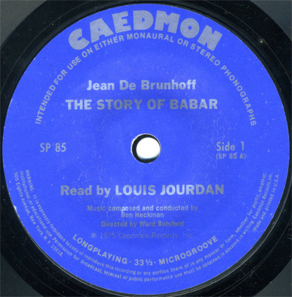 Jean De Brunhoff - The Story Of Babar The Little Elephant | Near Mint (NM) Very Good Plus (VG+)