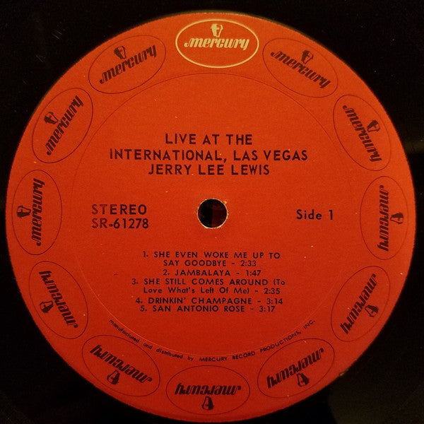 Jerry Lee Lewis - Live At The International, Las Vegas | Very Good Plus (VG+) Very Good Plus (VG+)