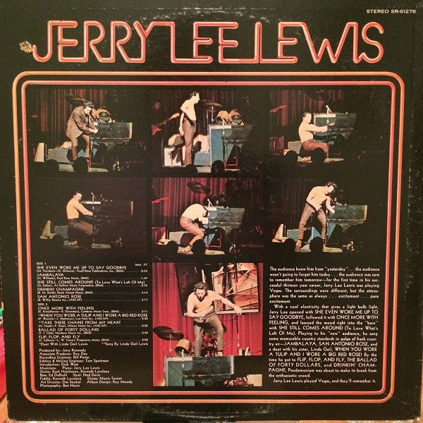 Jerry Lee Lewis - Live At The International, Las Vegas | Very Good Plus (VG+) Very Good Plus (VG+)