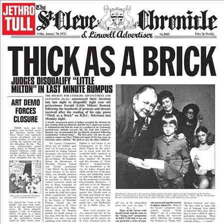 Jethro Tull - Thick As a Brick (180 Gram Vinyl) |