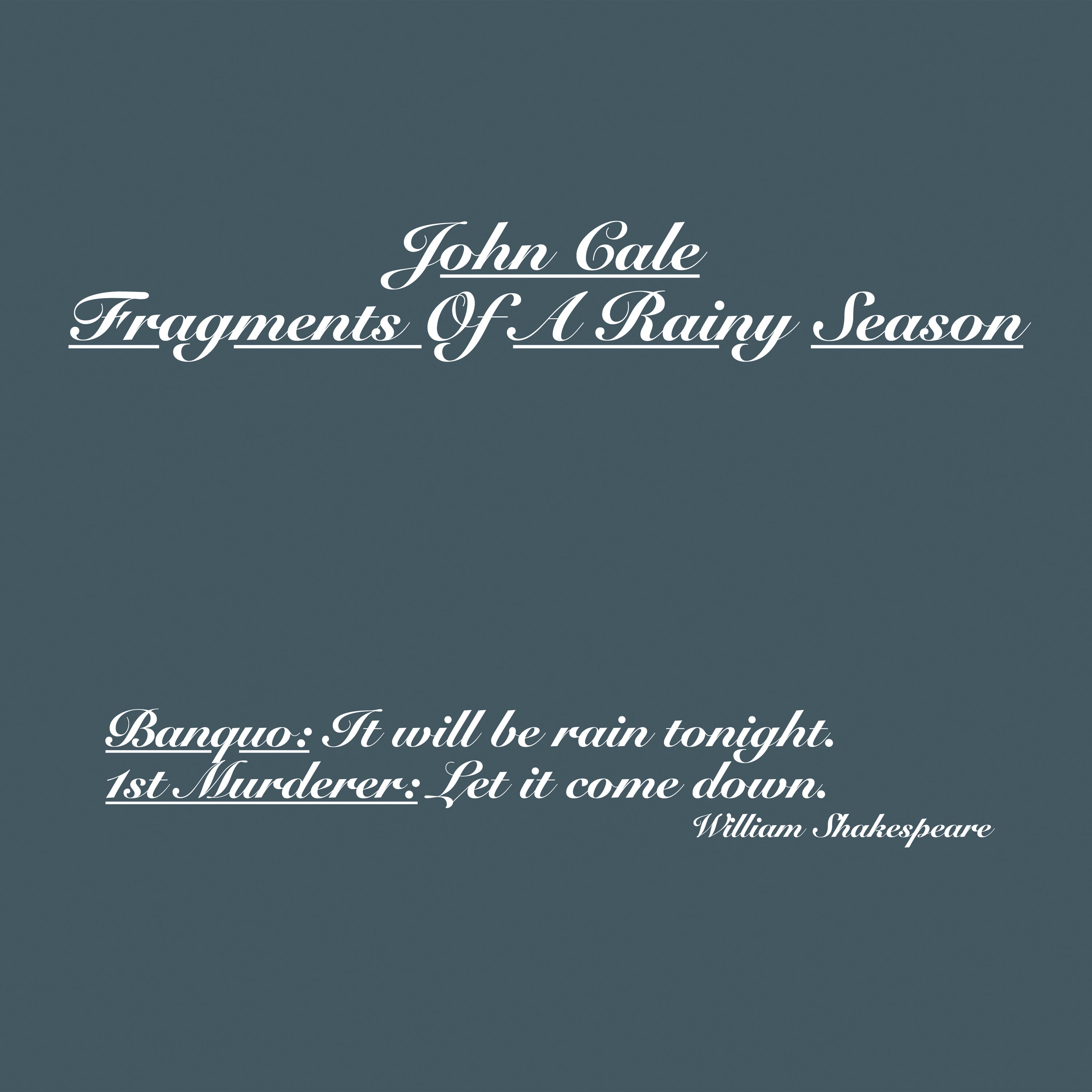 John Cale - Fragments Of A Rainy Season | Mint (M) Mint (M)