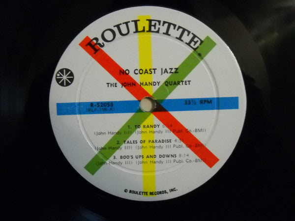John Handy - No Coast Jazz | Very Good (VG) Very Good Plus (VG+)