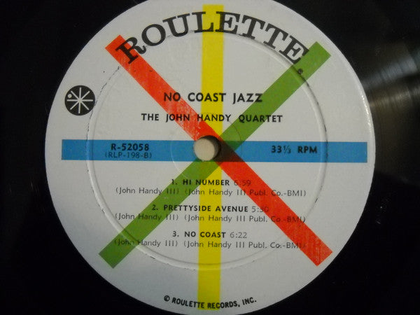 John Handy - No Coast Jazz | Very Good (VG) Very Good Plus (VG+)