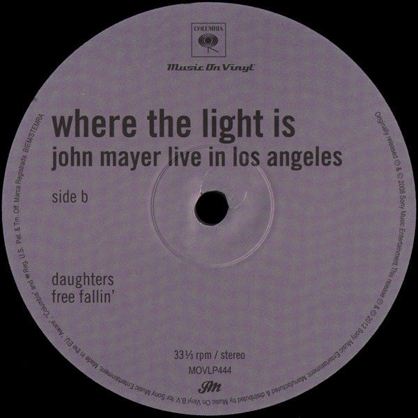 John Mayer - Where The Light Is: John Mayer Live In Los Angeles | Mint (M) Mint (M)