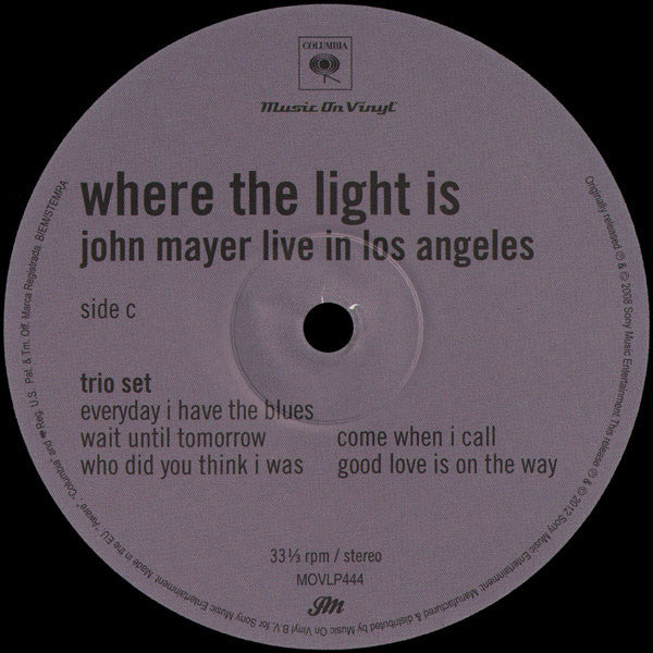 John Mayer - Where The Light Is: John Mayer Live In Los Angeles | Mint (M) Mint (M)