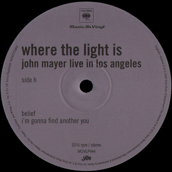John Mayer - Where The Light Is: John Mayer Live In Los Angeles | Mint (M) Mint (M)