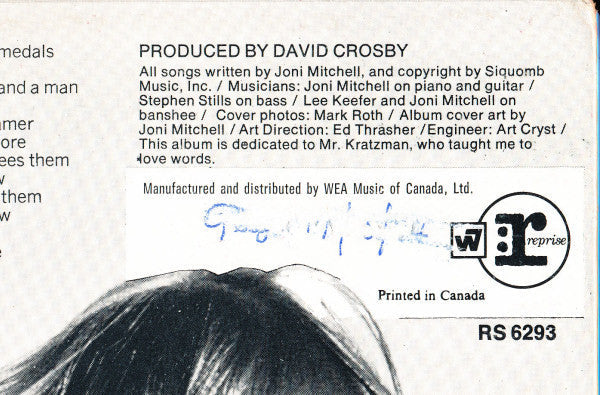 Joni Mitchell | Very Good Plus (VG+) Near Mint (NM)