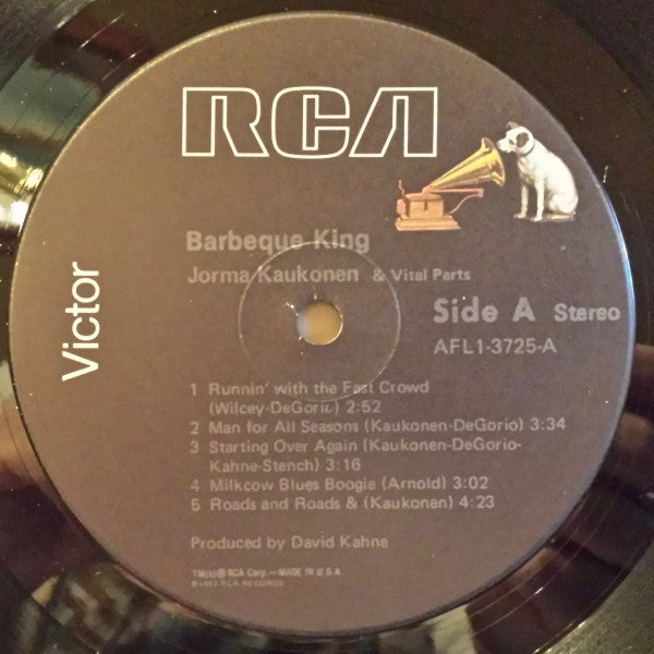 Jorma Kaukonen & Vital Parts - Barbeque King | Near Mint (NM) Near Mint (NM)