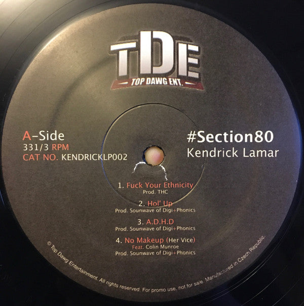 Section.80 (2xCOLOR VINYL, UNOFFICIAL) | Mint (M) Mint (M)