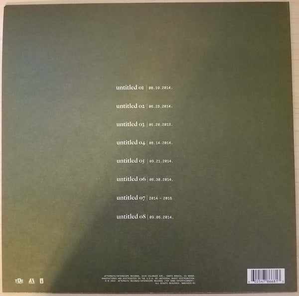 Kendrick Lamar - Untitled Unmastered. | Mint (M) Mint (M)