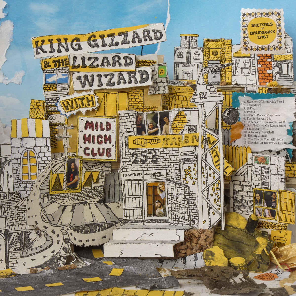 King Gizzard & The Lizard Wizard/ Mild High Club - Sketches Of Brunswick East (Limited Edition, "Migraine Edition" Yellow & Black Colored Vinyl) |