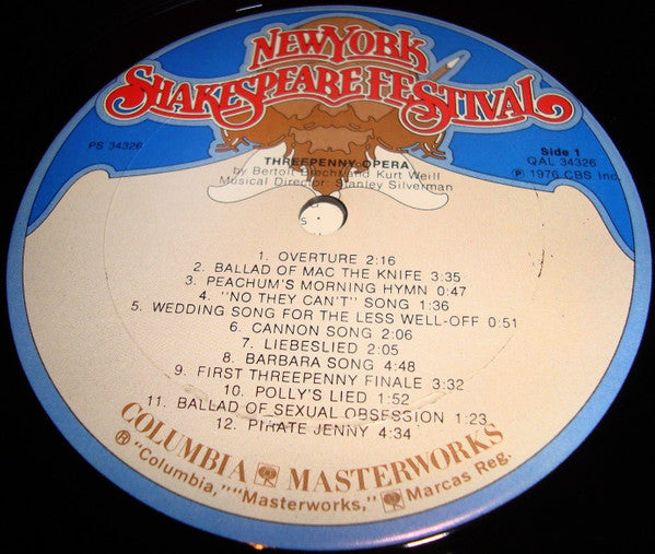 Three Penny Opera - Original Cast Recording | Very Good Plus (VG+) Very Good Plus (VG+)