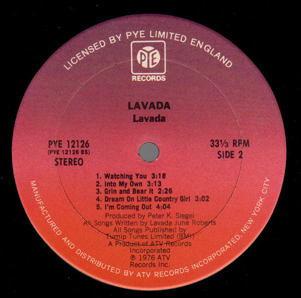 Lavada - Lavada | Near Mint (NM) Very Good Plus (VG+)