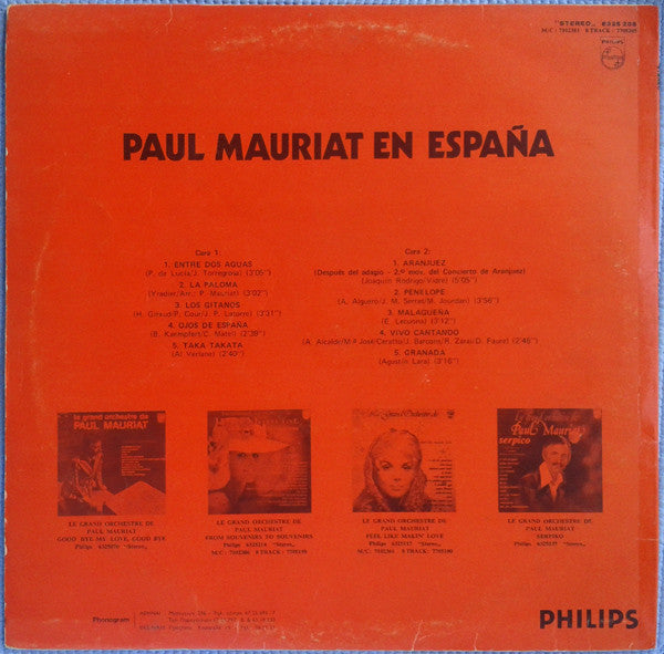 Paul Mauriat En España | Near Mint (NM) Very Good Plus (VG+)