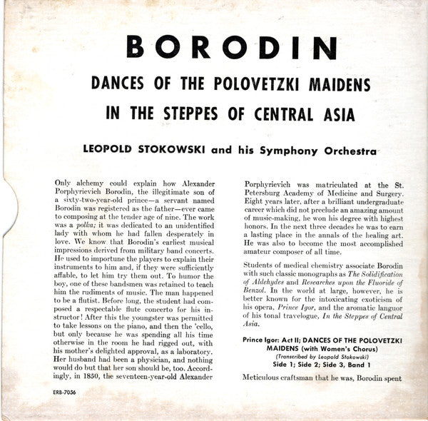 Dances Of The Polovetzki Maidens / In The Steppes Of Central Asia *2X7"* | Near Mint (NM) Near Mint (NM)