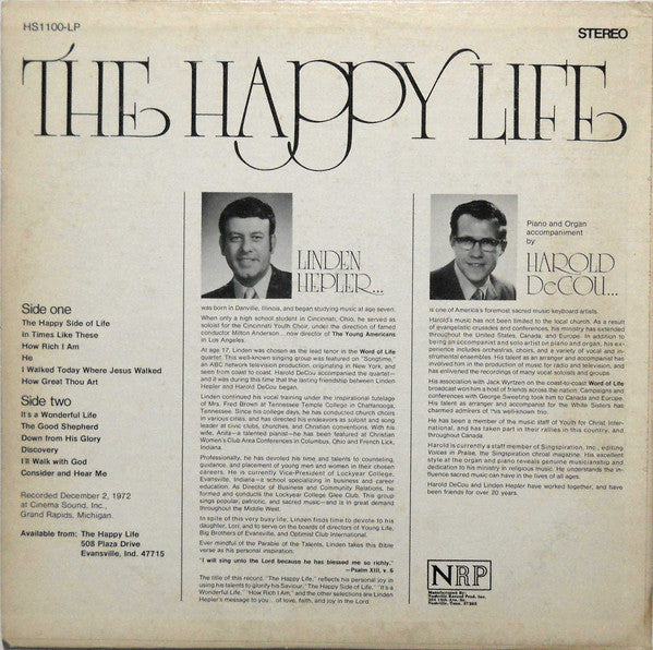 The Happy Life | Very Good Plus (VG+) Very Good Plus (VG+)