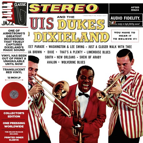 Louis Armstrong - Louis Armstrong and the Dukes of Dixieland (Colored Vinyl, Deluxe Edition, Limited Edition, Red, Remastered) | Mint (M) Mint (M)