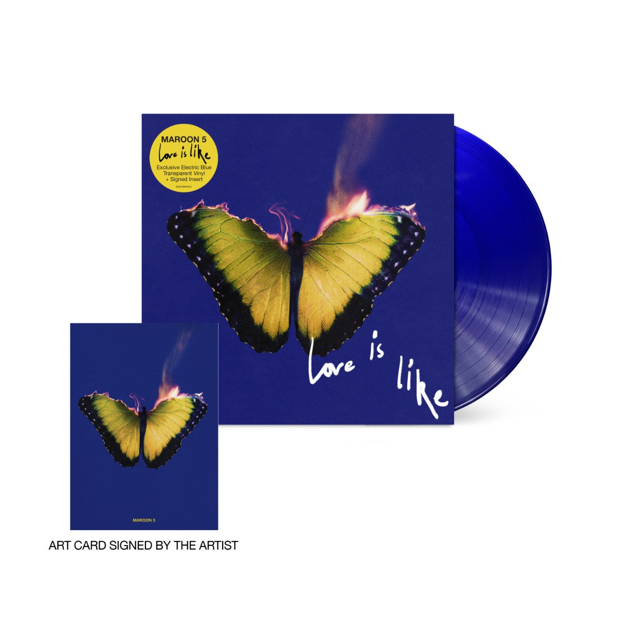 Maroon 5 - Love Is Like – Limited Edition Transparent Electric Blue Vinyl [Signed Insert] |