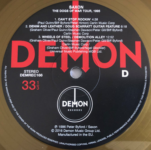 Dogs Of War Tour, 1995 (2xVINYL) | Mint (M) Mint (M)