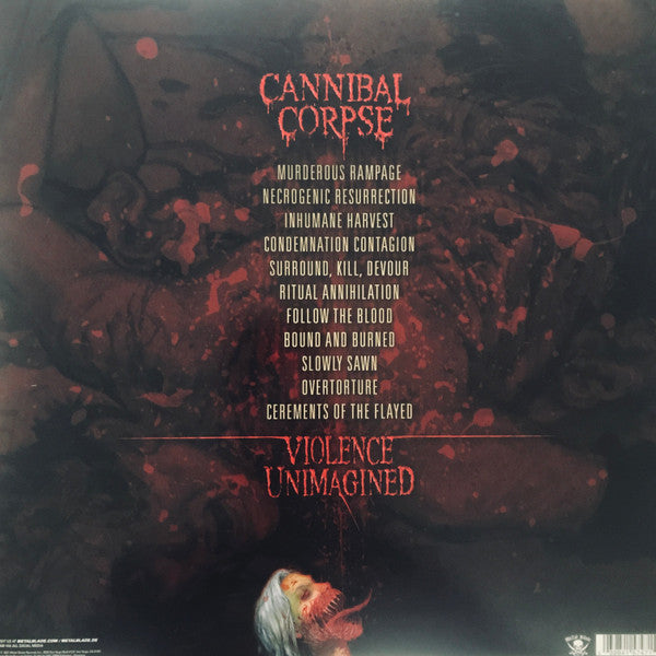 Cannibal Corpse - Violence Unimagined (RED IN CLEAR VINYL) | Mint (M) Mint (M)