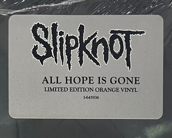 Slipknot - All Hope Is Gone (ORANGE VINYL) | Mint (M) Mint (M)