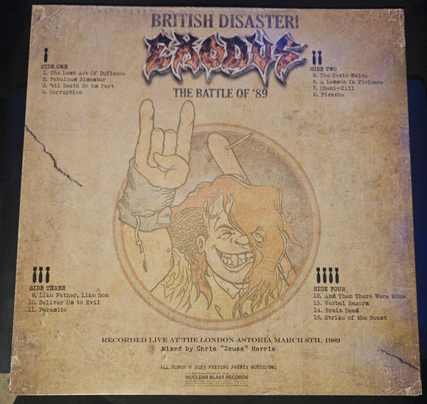 British Disaster! The Battle Of '89 (Live At The Astoria) (GOLD VINYL) | Mint (M) Mint (M)