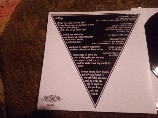 Carthage (7" VINYL) *TEST PRESSING* | Mint (M) Mint (M)