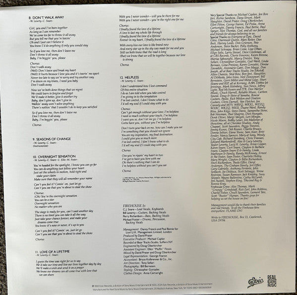 Firehouse (SMOKE & FIRE VINYL)*CREASED* | Mint (M) Excellent (EX)