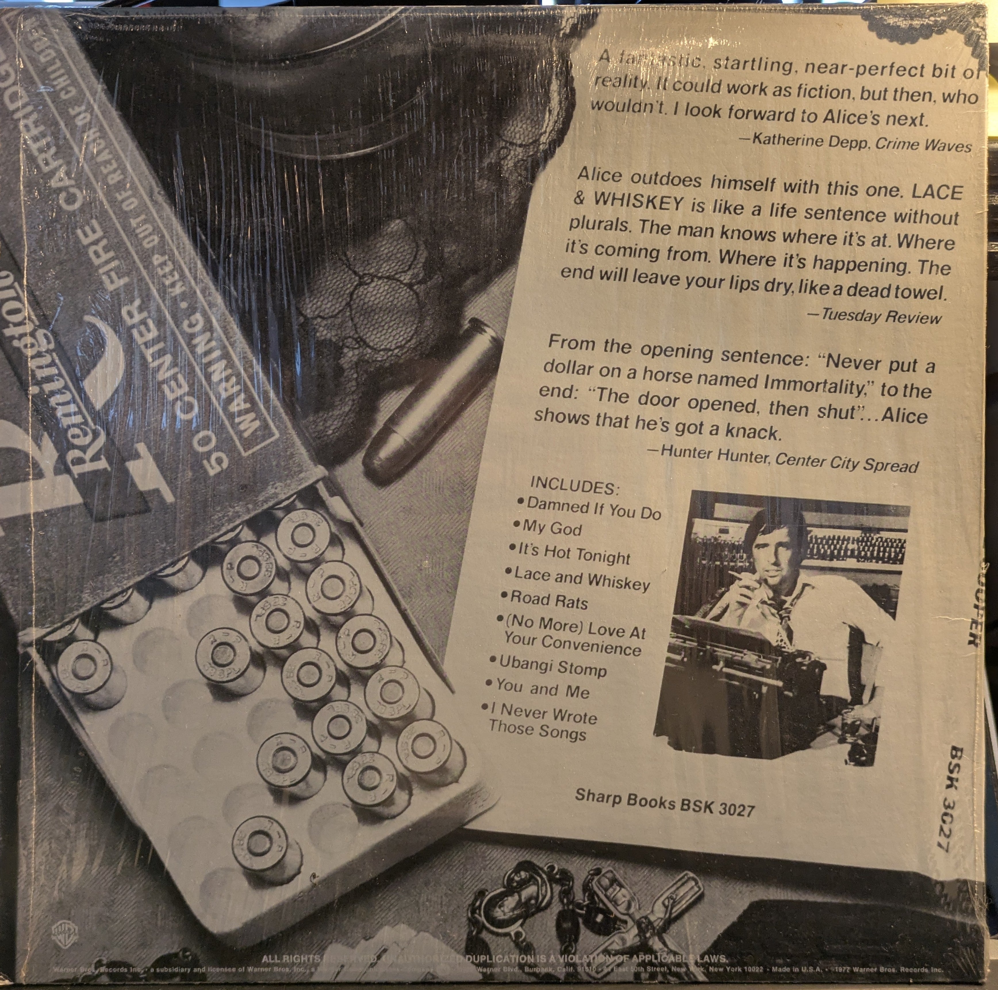 Alice Cooper (2) - Lace And Whiskey (VINYL) | Excellent+ (EX+) Near Mint (NM)