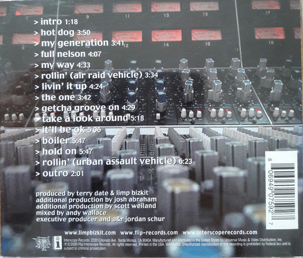 Limp Bizkit - Chocolate Starfish And The Hot Dog Flavored Water (CD) | Excellent+ (EX+) Near Mint (NM)