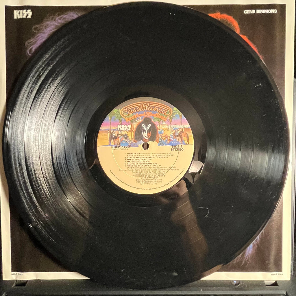 Kiss - Gene Simmons *GOLDISC/POSTER* | Excellent (EX) Very Good Plus (VG+)