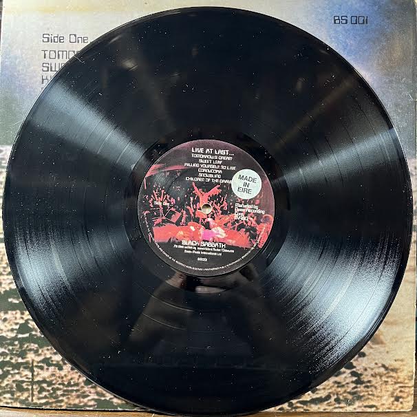 Black Sabbath - Live At Last (VINYL) | Excellent+ (EX+) Excellent+ (EX+)
