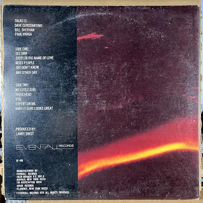 Talas - Talas (VINYL) | Excellent (EX) Very Good Plus (VG+)