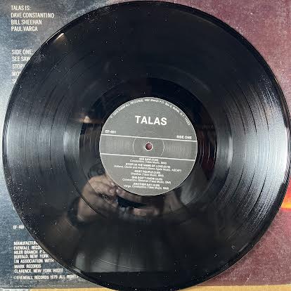 Talas - Talas (VINYL) | Excellent (EX) Very Good Plus (VG+)