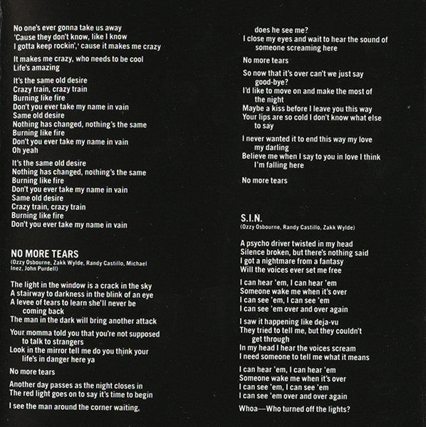 Ozzy Osbourne - No More Tears (CD) | Near Mint- (NM-)