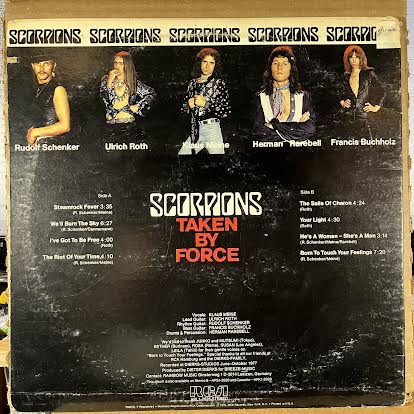 Scorpions - Taken By Force (VINYL) | Near Mint (NM or M-) Very Good Plus Plus (VG++)
