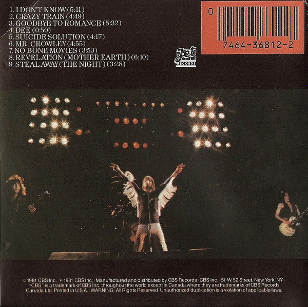 Ozzy Osbourne - Blizzard Of Ozz (CD) | Near Mint (NM or M-) Near Mint- (NM-)
