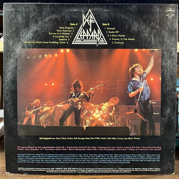 Def Leppard - On Through The Night (VINYL) | Near Mint (NM or M-) Excellent (EX)