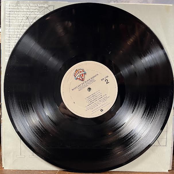 Black Sabbath - Never Say Die! (VINYL) | Near Mint (NM or M-) Excellent+ (EX+)