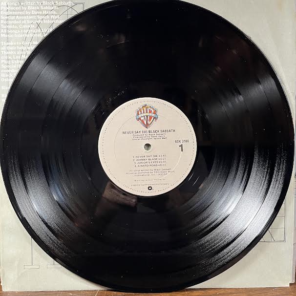 Black Sabbath - Never Say Die! (VINYL) | Near Mint (NM or M-) Excellent+ (EX+)